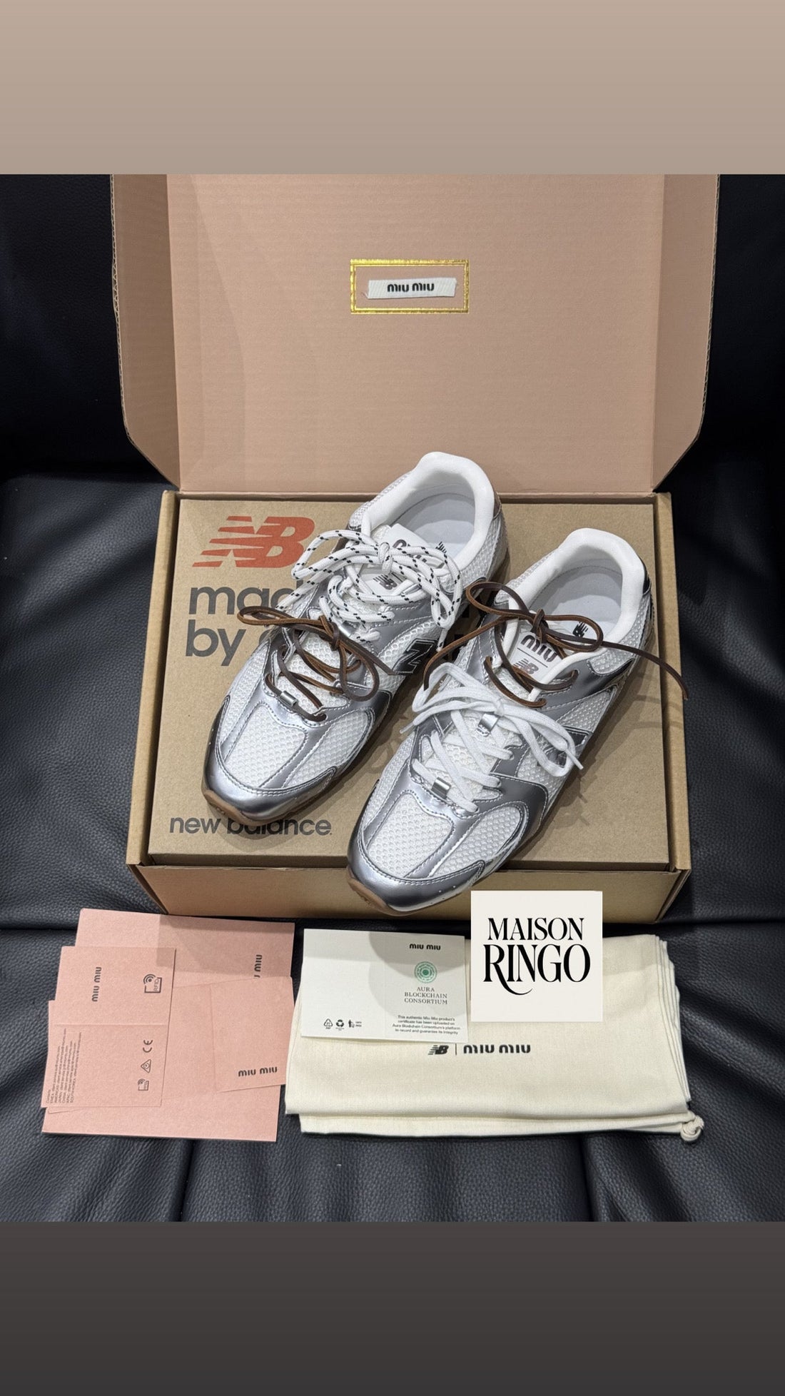 New B 530 SL Miu Miu Metallic Argenté (femme)