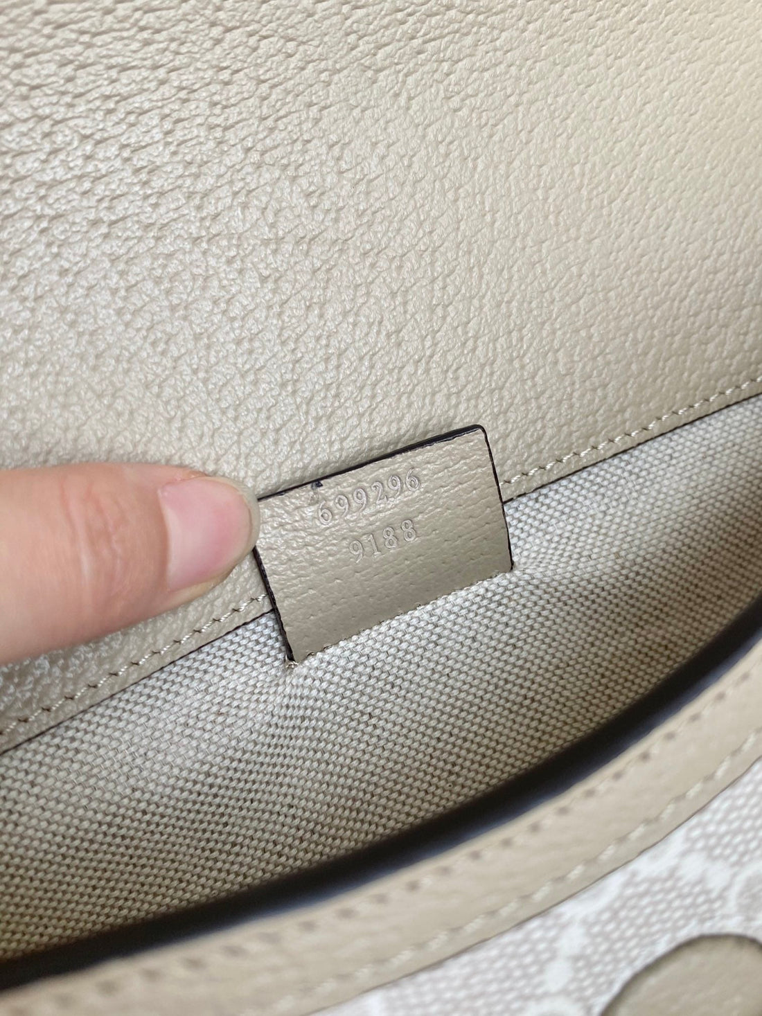 Sacoche GUCCI horsebit 1955 Jumbo beige facture