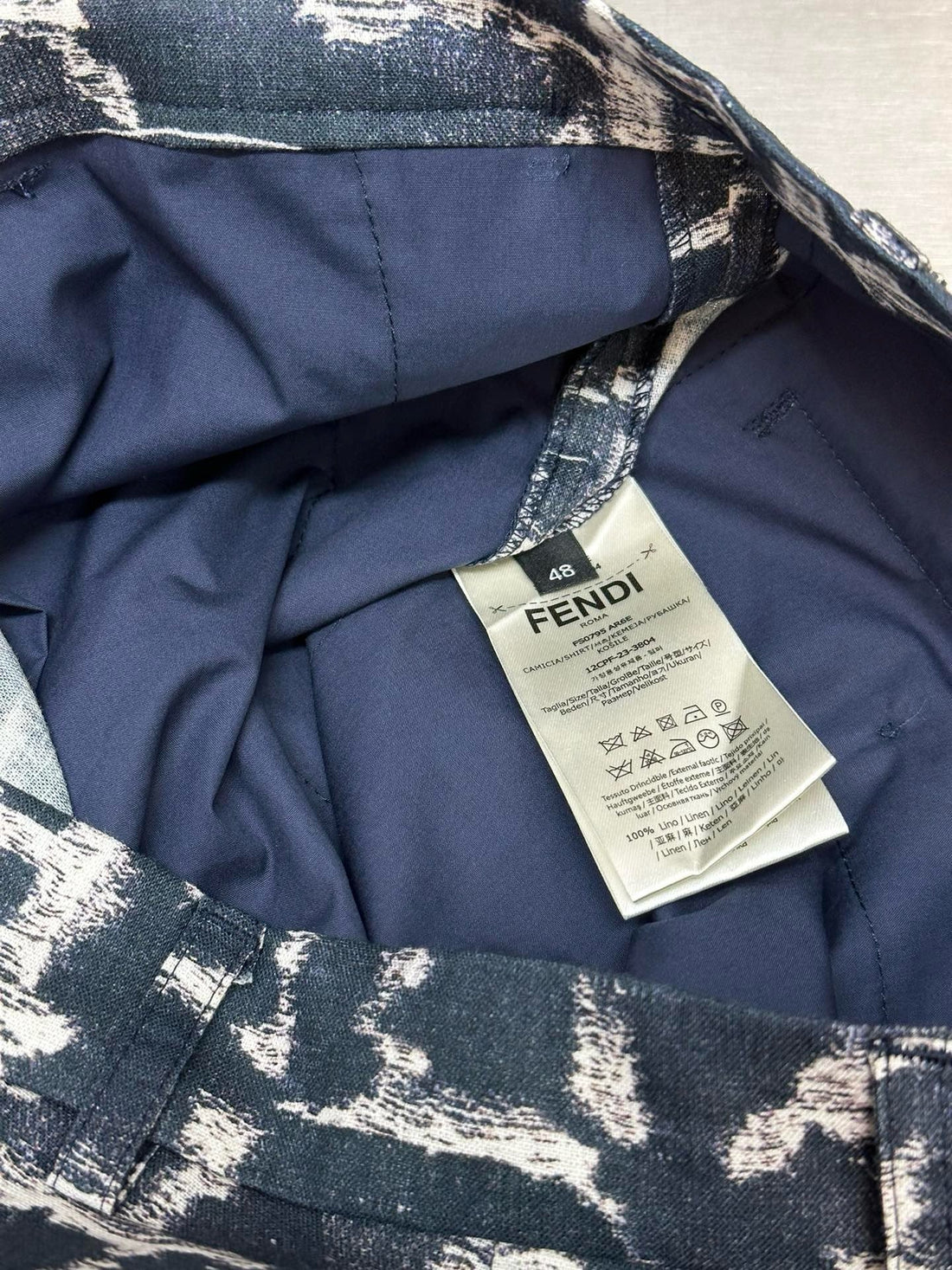 SHORT FENDI DENIM BLUE