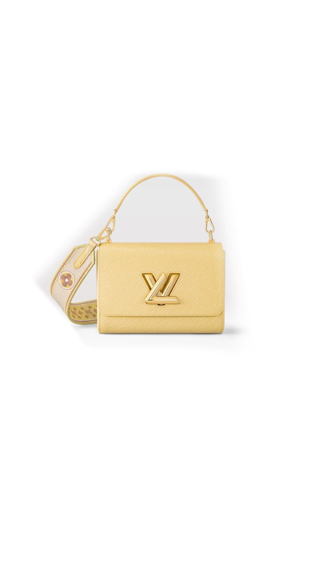 Sac twist MM jaune plume facture