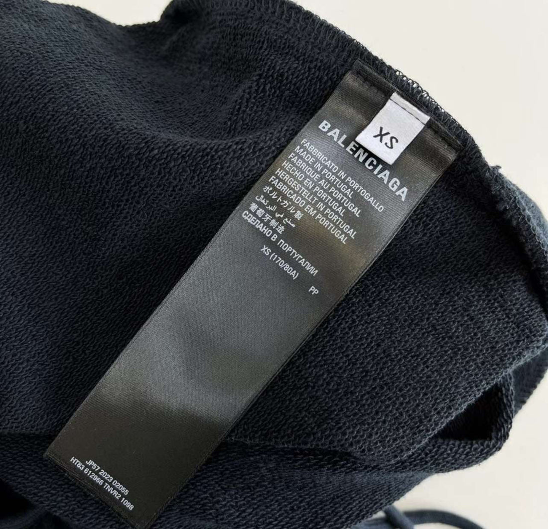 Short Balenciaga coton noir