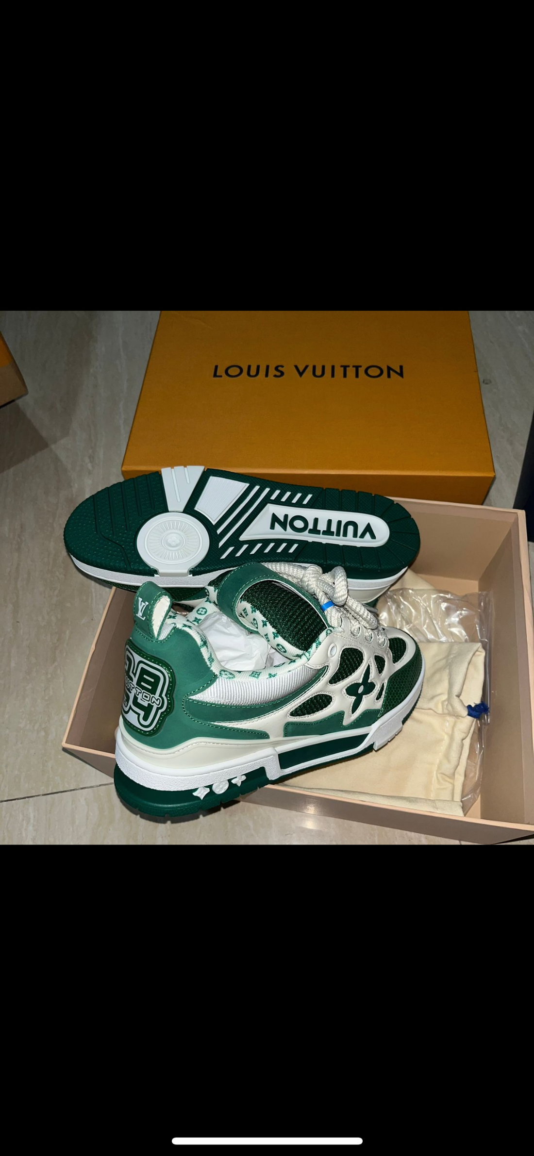 Sneakers Lv Skate green 10/10 facture