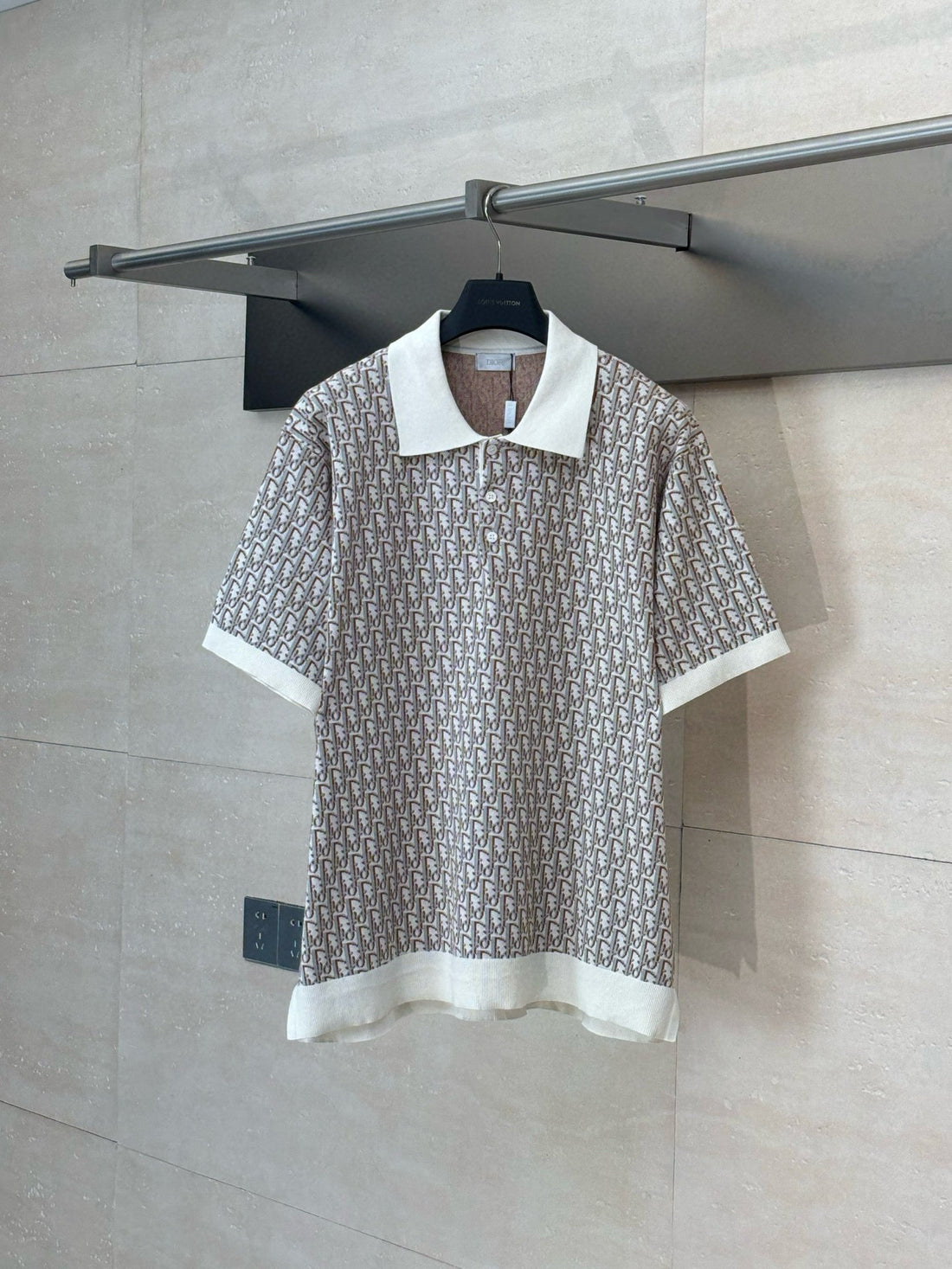 Polo CD oblique coton Jacquard