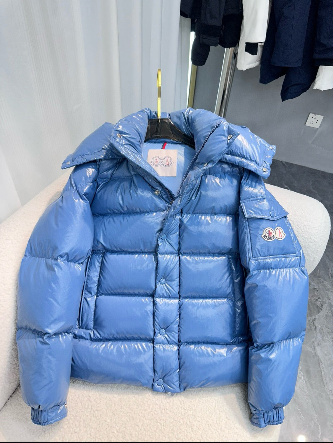 Doudoune Moncler Maya blue Sky 24th Anniversary 2024