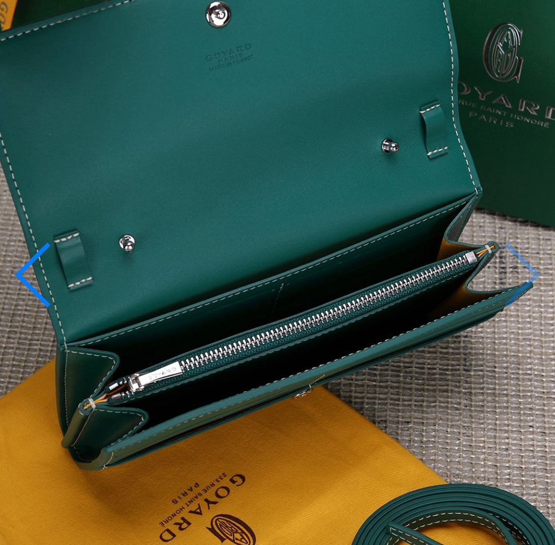 Portefeuille Pochette green varenne  facture