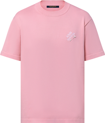 Tee-shirt manches courtes à signature brodée