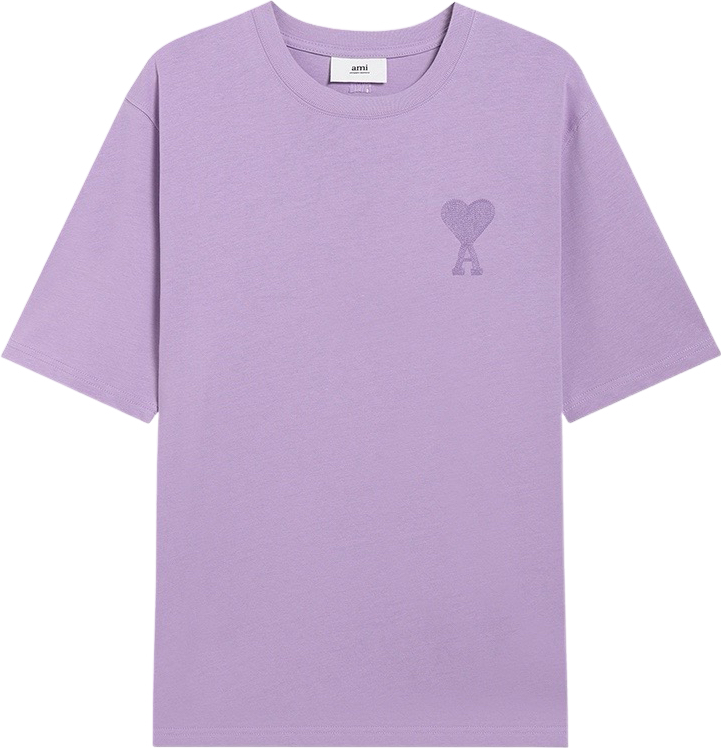 T-shirt violet  à petit logo ami de cœur violet