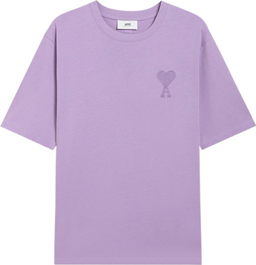 T-shirt violet  à petit logo ami de cœur violet