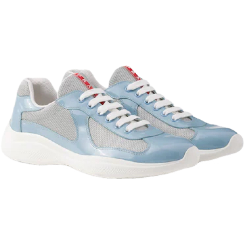 Sneakers Prada America´s Cup Bleu Marina tissu bike lisse 10/10