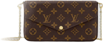 Pochette felicie toile monogram facture