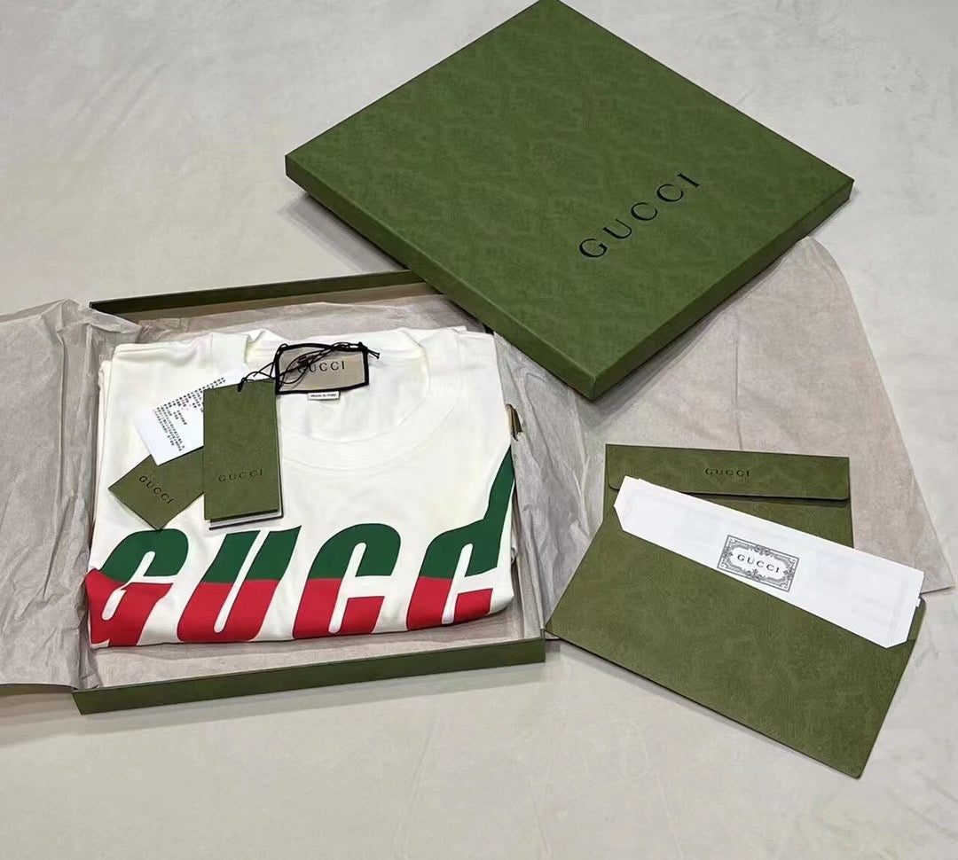 T shirt gucci Blade white And green
