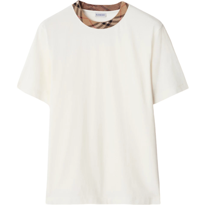 T-shirt Burberry en coton avec Check