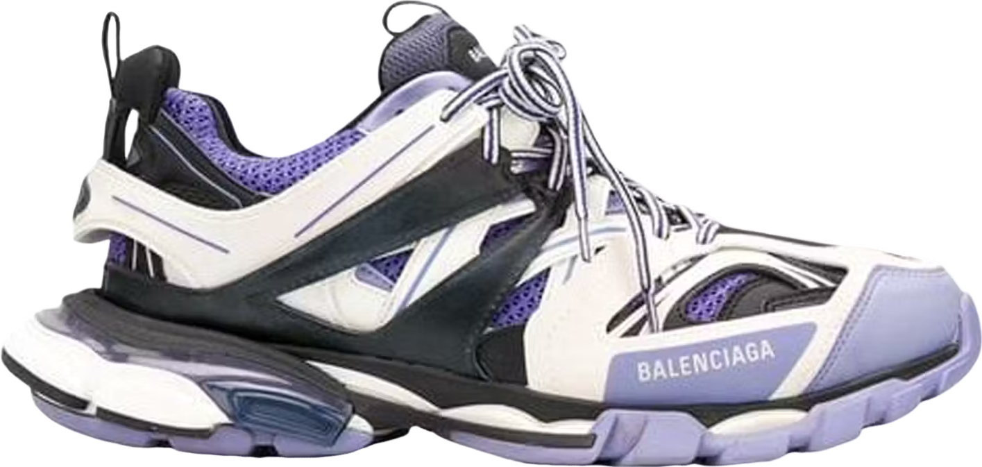 Balenciaga track white purple facture