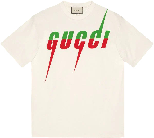 T shirt gucci Blade white And green