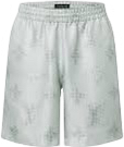 Lv short monogram print en soie