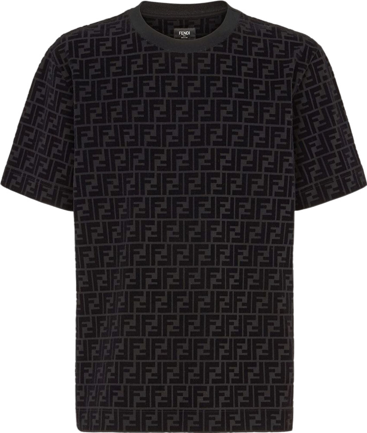 T shirt Fendi noir daim