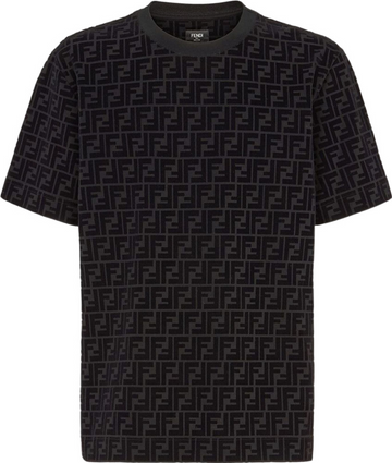 T shirt Fendi noir daim