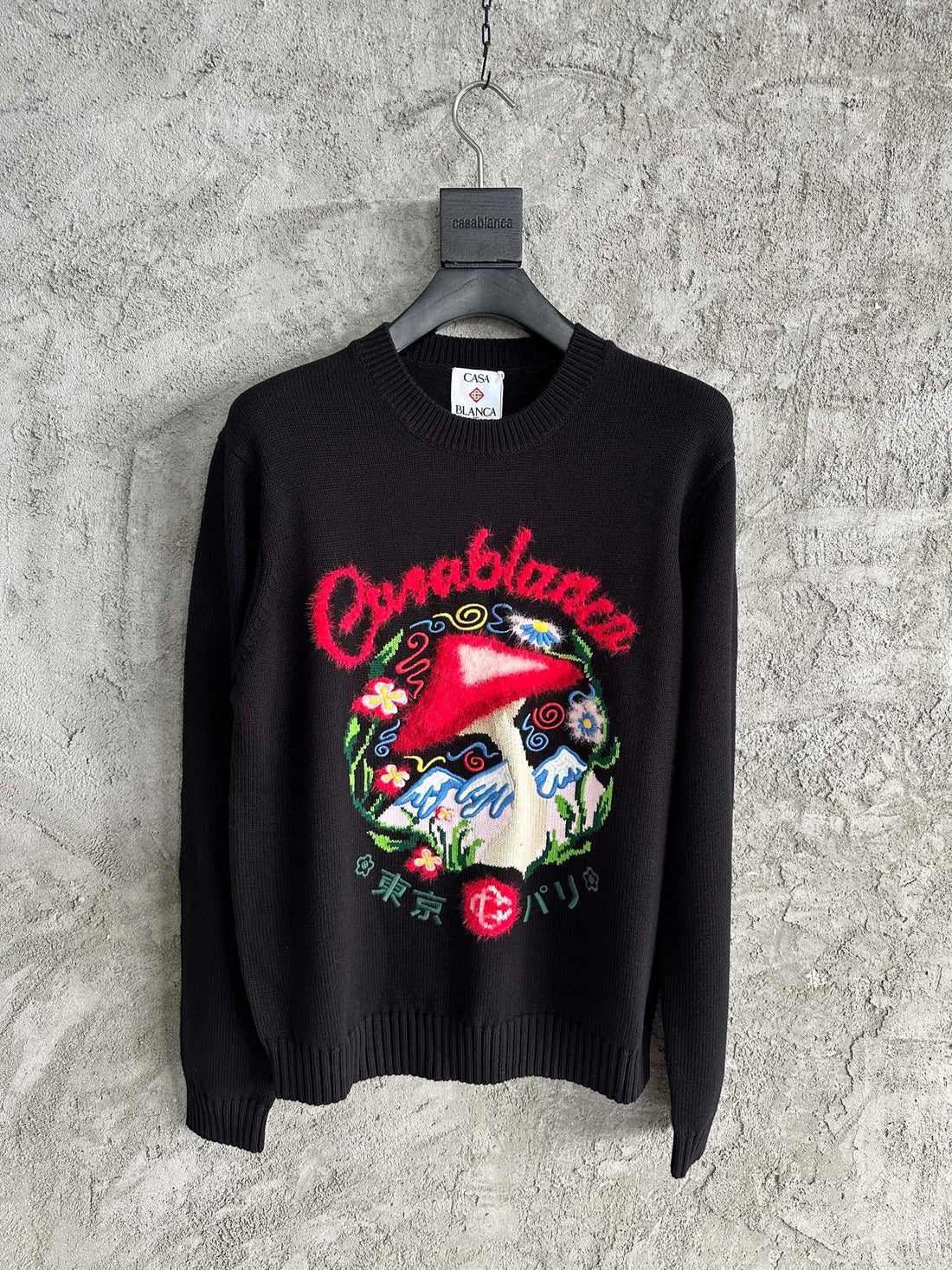 COTTON EMBROIDERED MUSHROOM JUMPER CAS