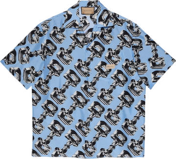 Ensemble en soie gucci silk blue