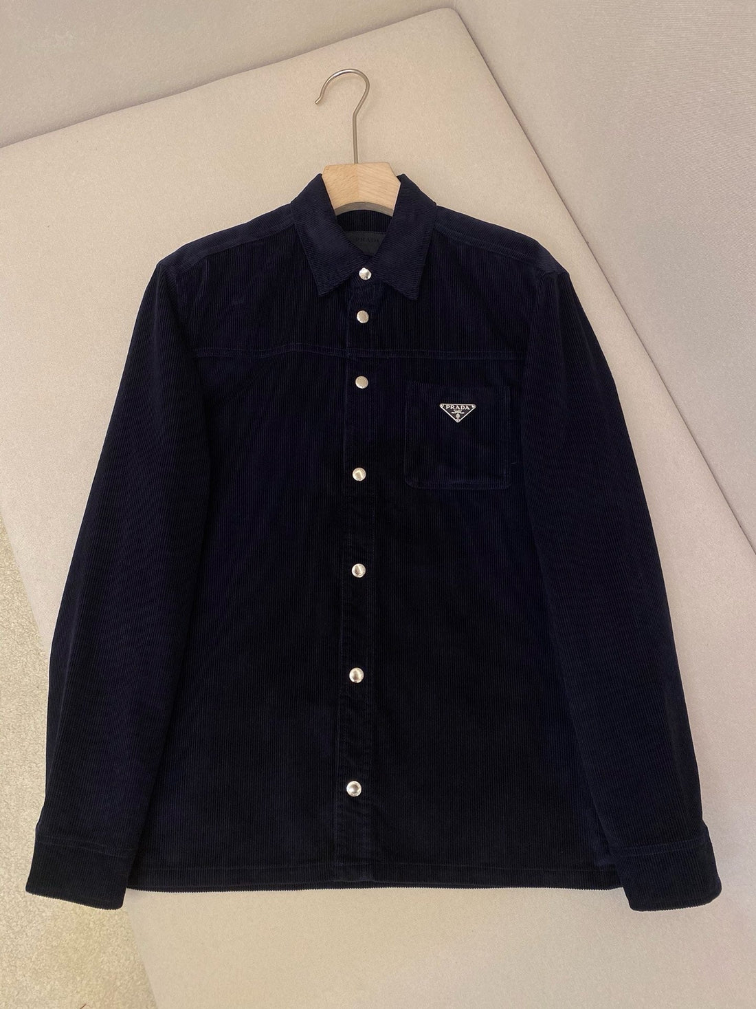 Surchemise velours Prada black