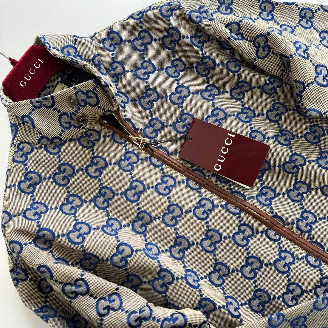 VESTE ZIPPÉE EN TOILE GUCCI JUMBO