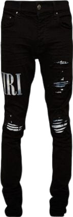 Jean logo brodé Amiri