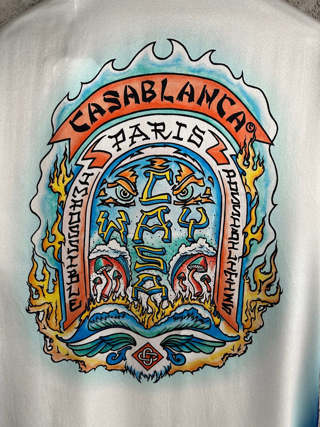 Men's Blue Casa Way Skate Vacation Shirt