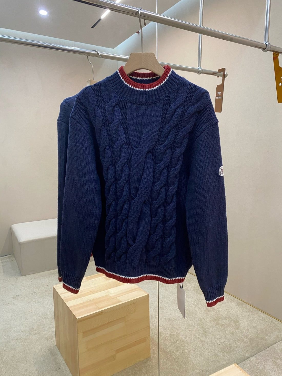 PULL EN LAINE TRICOLORE MONCLER