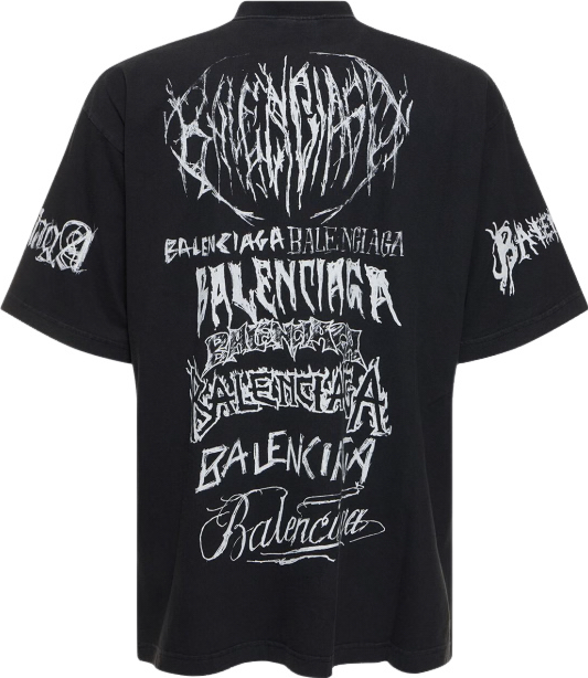 Balenciaga T-shirt en coton imprimé logo LNY