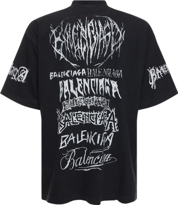 Balenciaga T-shirt en coton imprimé logo LNY