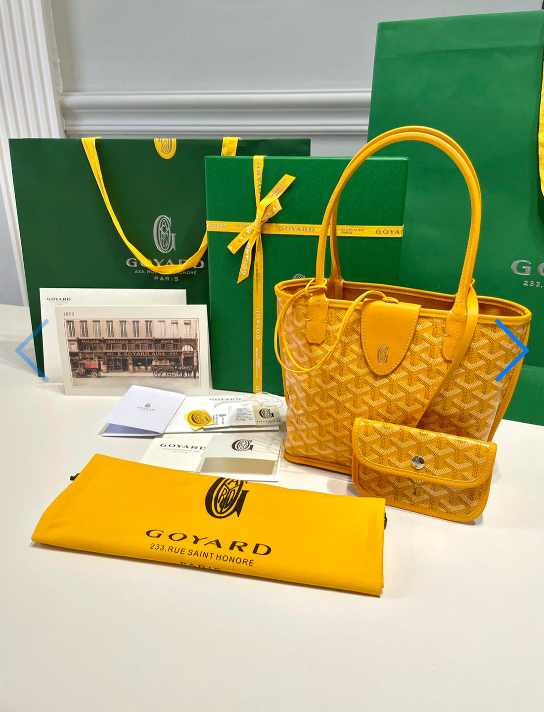 Sac Anjou Mini  yellow facture