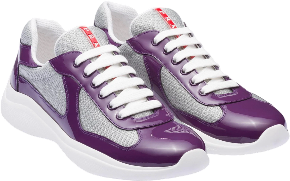 Sneakers Prada America´s Cup tissu bike lisse purple 10/10