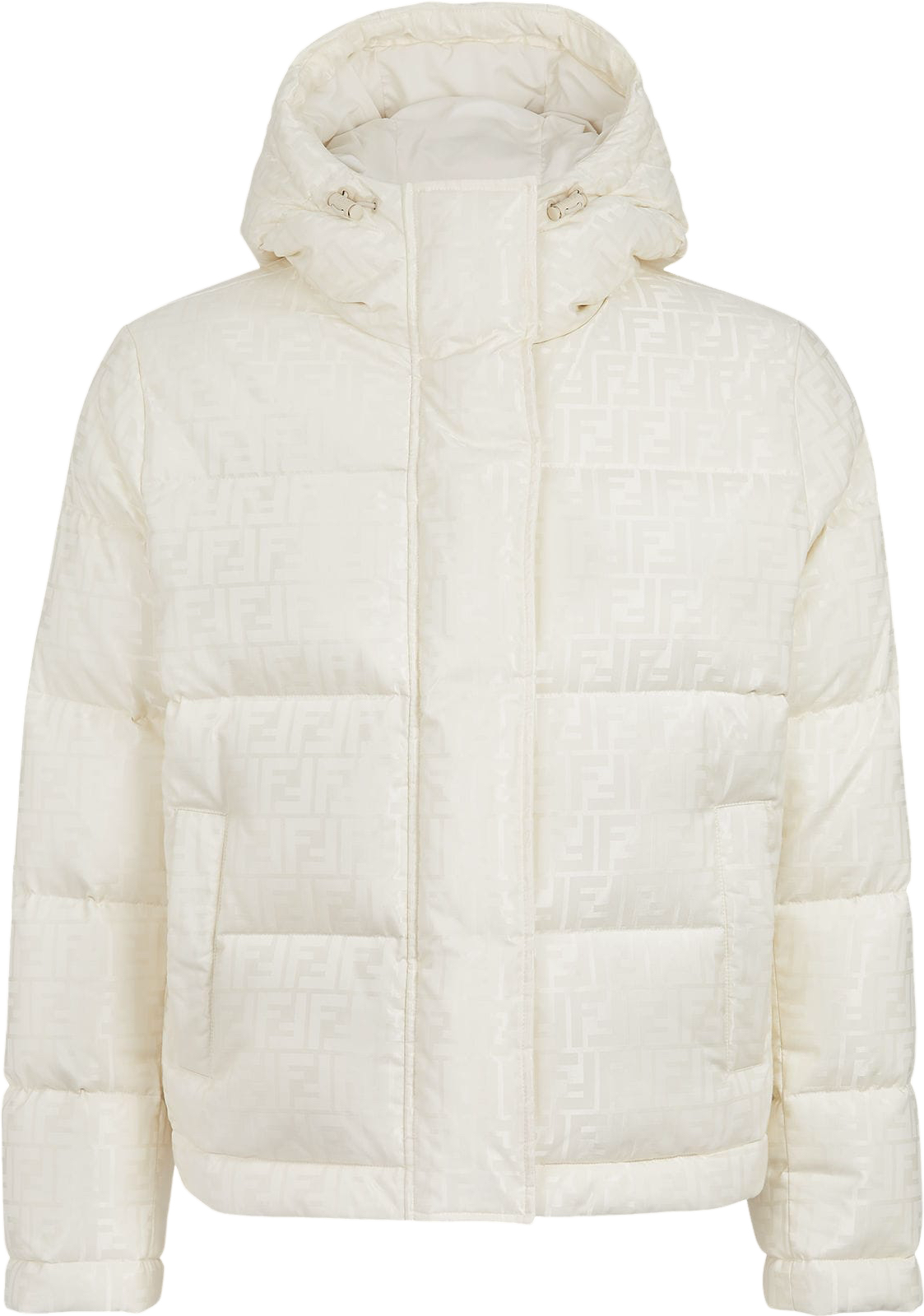 Doudoune Doudoune en tissu technique blanc FENDI