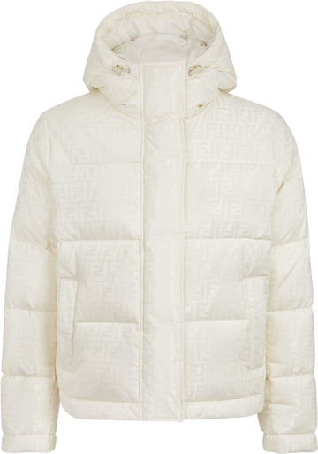 Doudoune Doudoune en tissu technique blanc FENDI