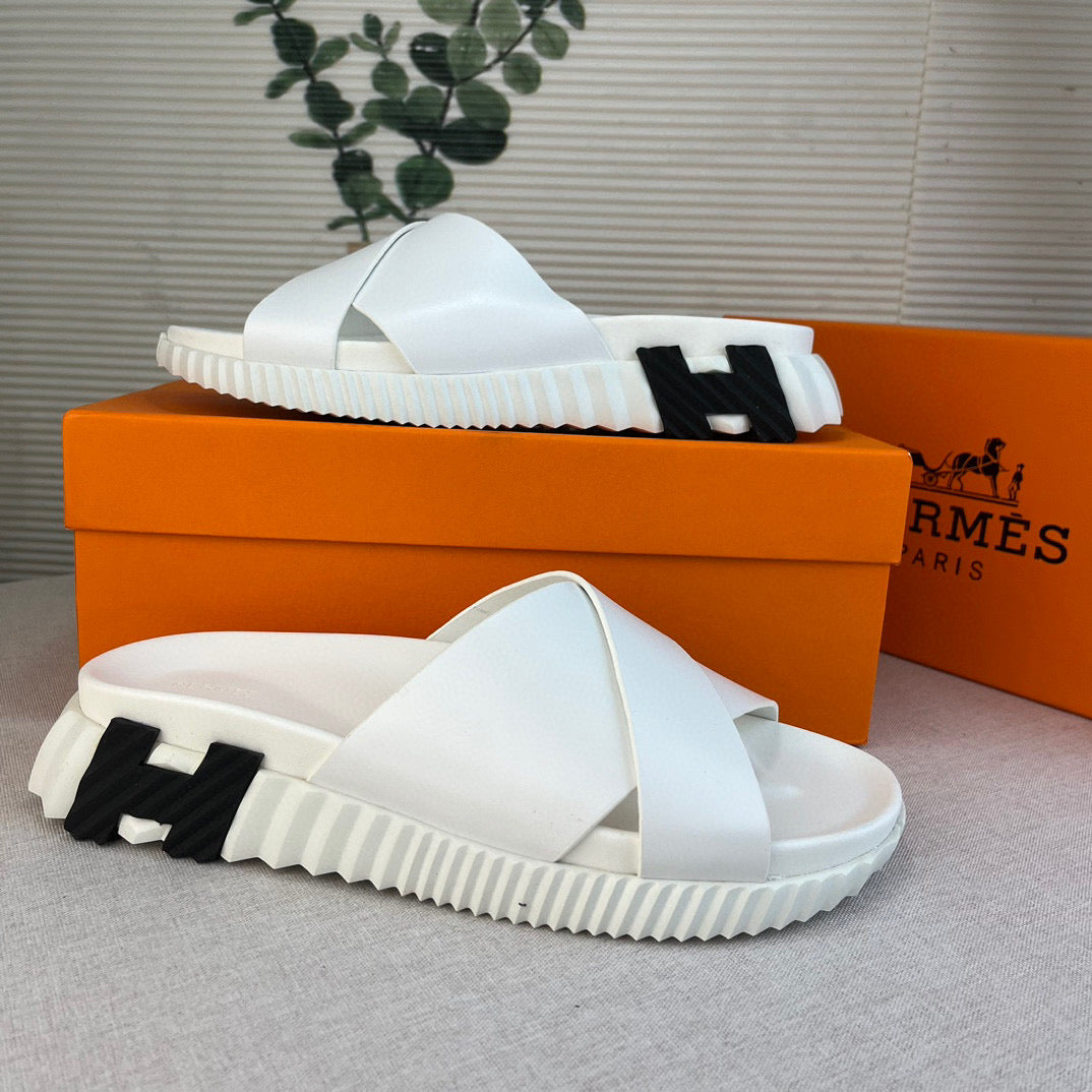 Hermès Infra Sandal In Nappa Leather blanc