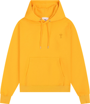 Sweat jaune à petit logo ami de cœur jaune