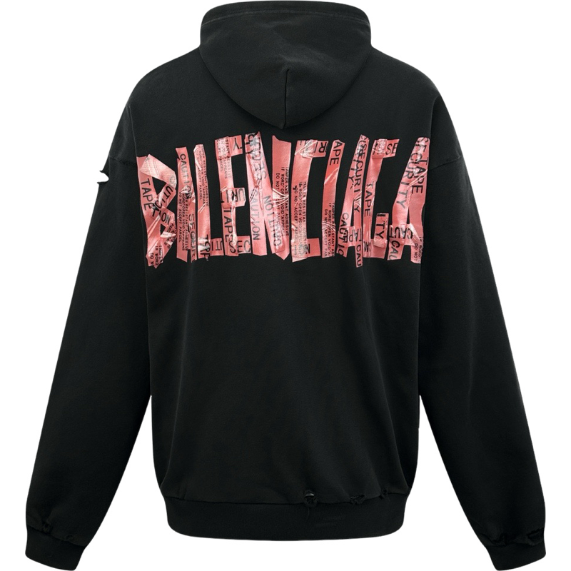 Hoodie zippé Balenciaga Security tape