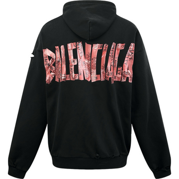 Hoodie zippé Balenciaga Security tape