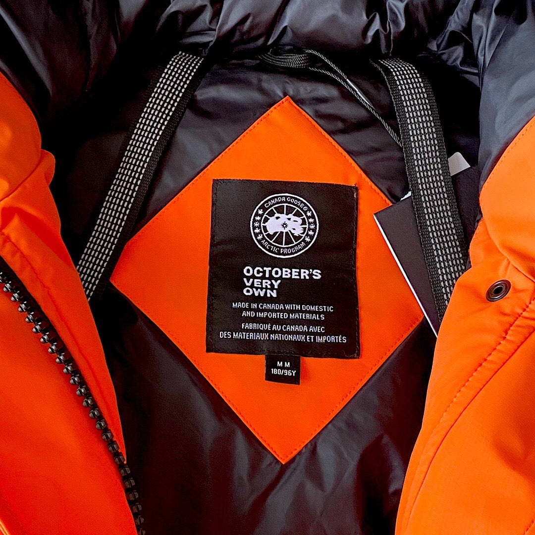 Canada Goose x Ovo Chiliwack  court model Orange