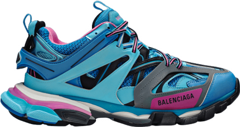 Balenciaga track blue pink   facture