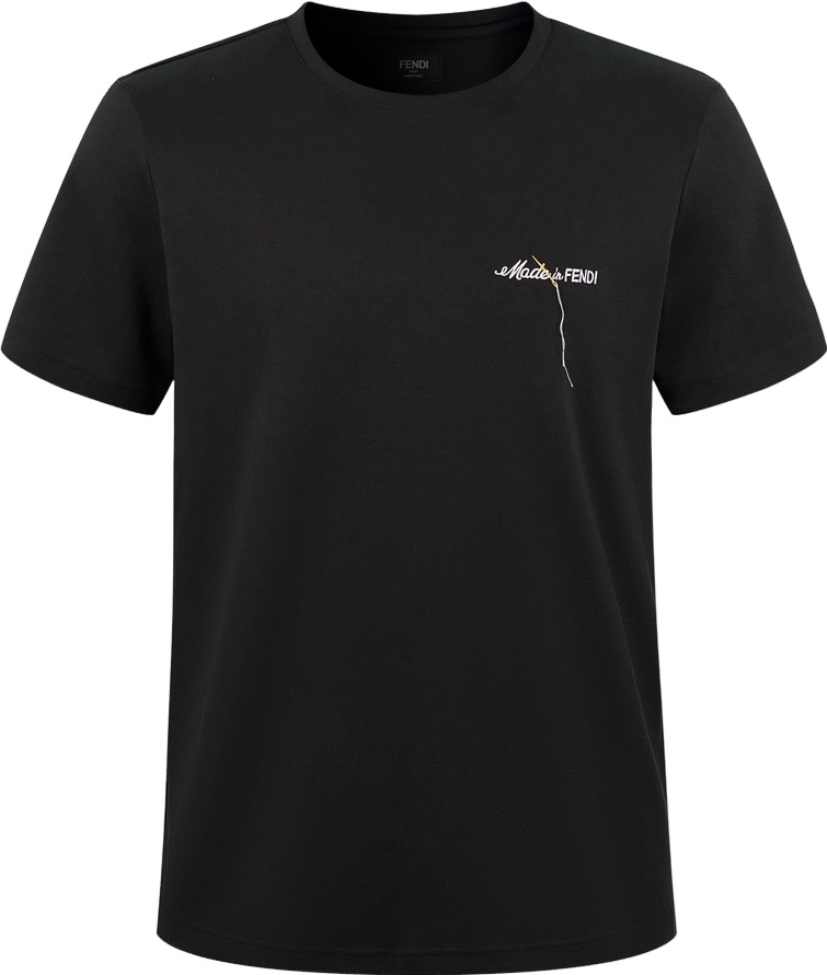 T-shirt en coton noir FENDI