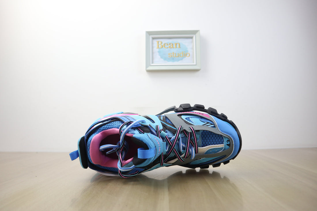 Balenciaga track blue pink   facture