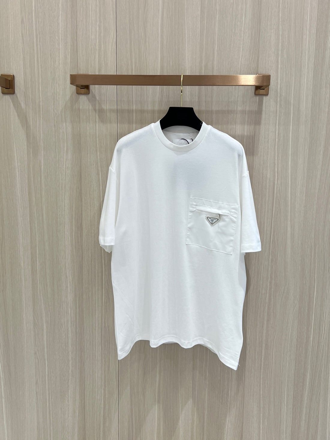 T-shirt Prada Black Cotton  and re nylon