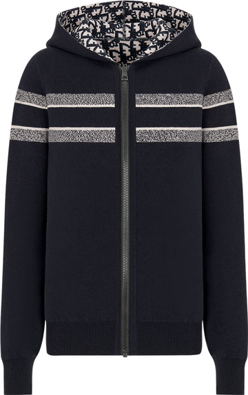 Cardigan réversible zippé à capuche