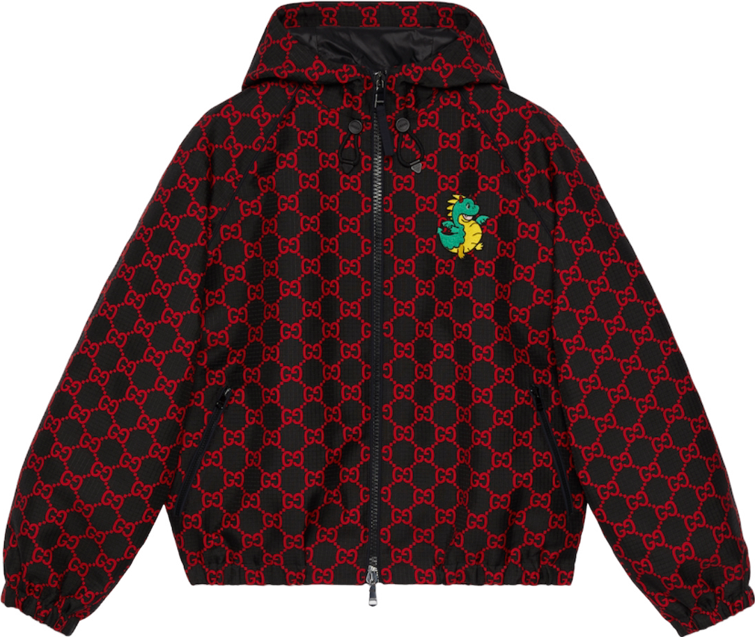 Veste GUCCI ripstop Fabric red dragon
