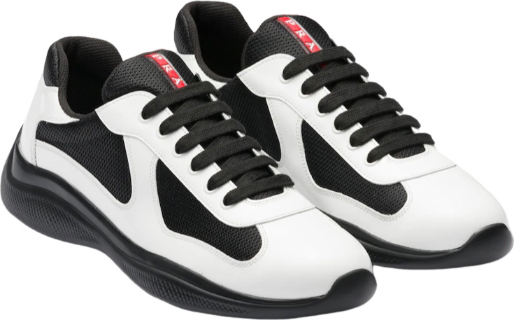 Sneakers Prada America ´ s Cup  tissu bike lisse red