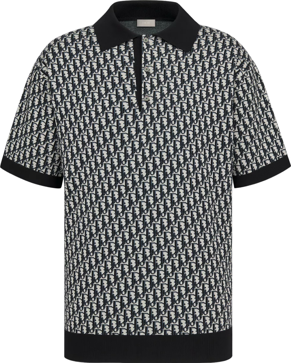 Polo CD oblique coton Jacquard