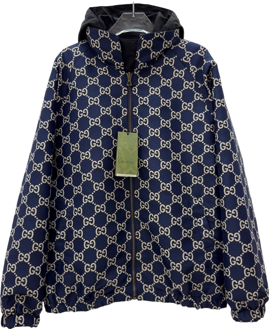 Veste gucci blue night / black reversible facture