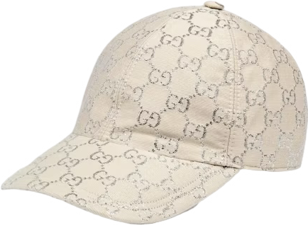 Casquette Gucci brillante intérieur bleu