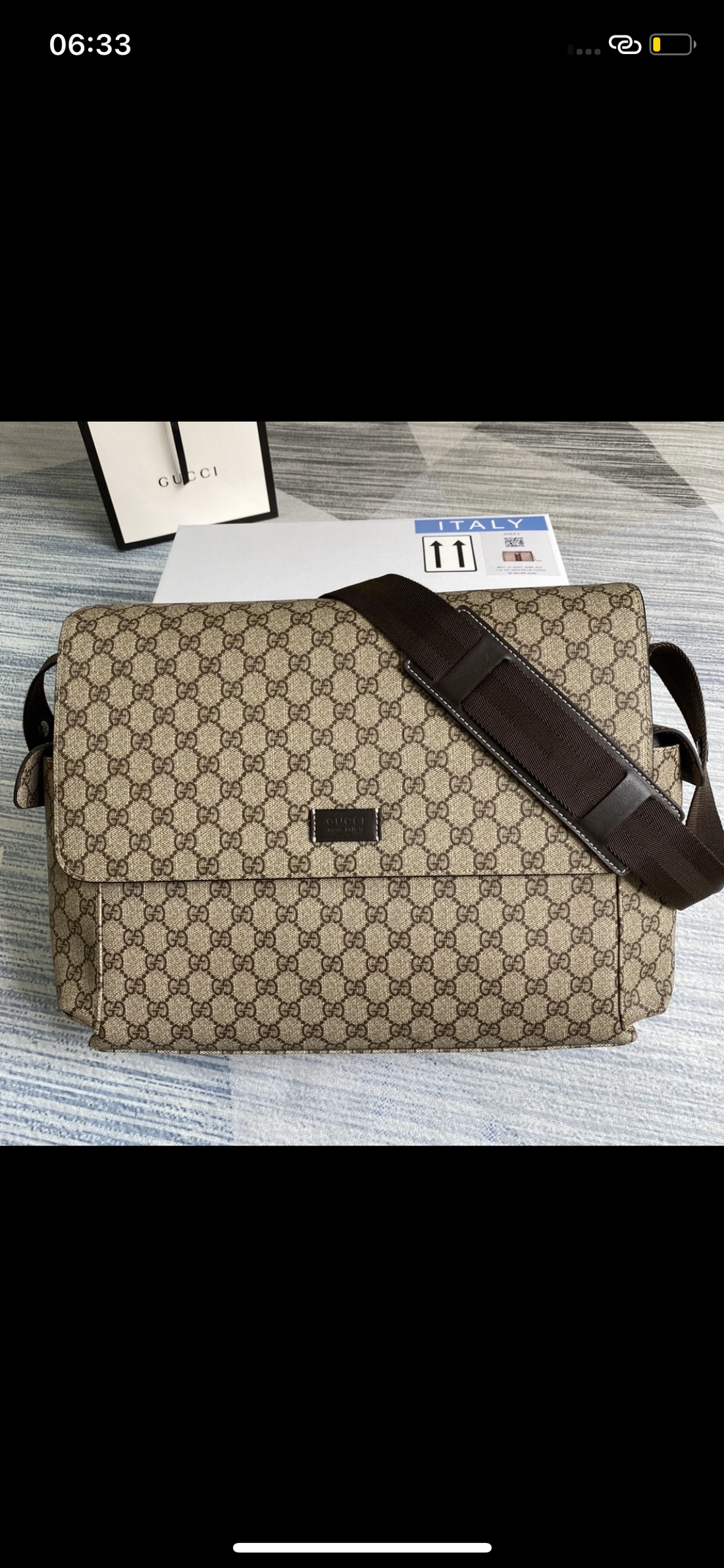 Sac à Langer GUCCI marron